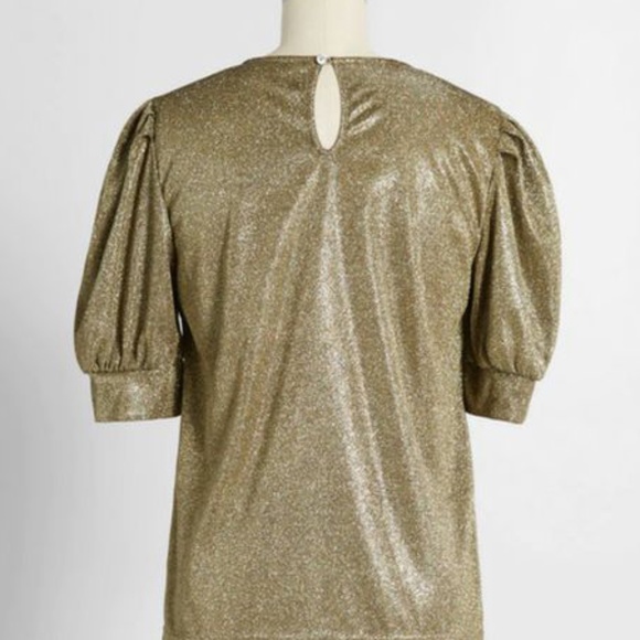 NWT Modcloth Too Glitzy to Function Top 1X - Picture 2 of 5